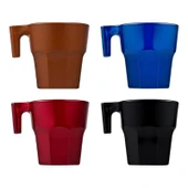 Casablanca 4'lü Metalik Espresso Fincan Seti - 70 ml - 3