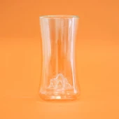 Çift Cidarlı Figürlü Meşrubat Bardağı - Şeffaf - 300 ml - 1