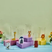 Animals 6'lı Bardak Seti - Şeffaf - 400 ml - 1