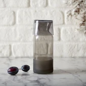 Matte Bardaklı Sürahi - Siyah - 700 ml - 1