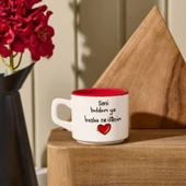 Tasarım Seni Buldum Ya Başka Ne İsterim Sloganlı Venüs Kupa - Renkli - 195 ml - 1