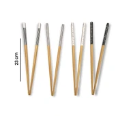 8 Parça Bambu Chopstick - Asorti - 23 cm - 3
