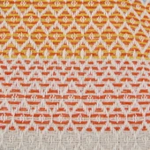 Soft Vita Çift Kişilik Pike - Ekru / Turuncu - 200x230 cm - 2
