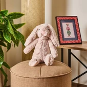 Soft Rabbit Figürlü Yastık - Bej - 16x35 cm - 1