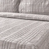 Soft Elit Çift Kişilik Yatak Örtüsü Seti - Gri - 200x230 cm - 2