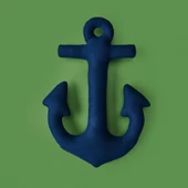 Soft Çapa Figürlü Yastık - Lacivert - 28x40 cm - 3