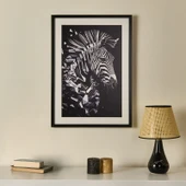 Deco Zebra Tablo - Siyah - 50x70 cm - 1