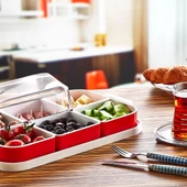 Çift Renkli 6 Bölmeli Kahvaltılık - 1