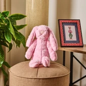 Soft Rabbit Figürlü Yastık - Pembe - 16x35 cm - 1