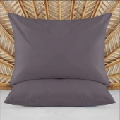 Soft Basic 2'li Yastık Kılıfı - Antrasit - 50x70 cm - 1