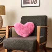 Soft Love Figürlü Yastık - Pembe - 45 cm - 1