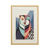 Deco Bear Tablo - Renkli - 50x70 cm - 2