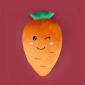 Soft Havuç Figürlü Yastık - Turuncu - 25 cm - 2