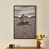 Deco Barcola Tablo - Siyah - 90x60 cm - 1