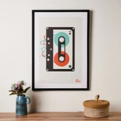 Deco Cinta Tablo - Renkli - 70x50 cm - 1