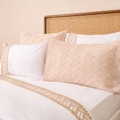 Store Elenore Çift Kişilik 7 Parça Yatak Örtüsü Seti - Bej - 2
