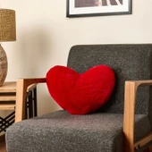 Soft Love Figürlü Yastık - Kırmızı - 45 cm - 1