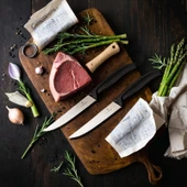 2'li Biftek Bıçak Seti - Siyah - 1