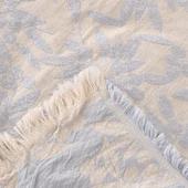 Soft Çiçek Desenli Çift Kişilik Yatak Örtüsü - Mavi - 225x250 cm - 3