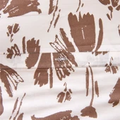 Soft Lily Çift Kişilik Nevresim Takımı - Ekru / Kahverengi - 3