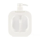 Şeffaf Sıvı Sabunluk - Beyaz - 16 cm - 2