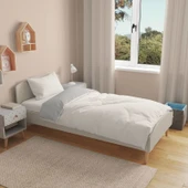 Soft Çift Renkli Tek Kişilik Nevresim Takımı - Bej / Taş - 3