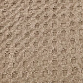 Yün Waffle Çift Kişilik Yatak Örtüsü - Bej - 200x220 cm - 3