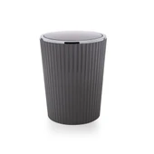 Nely Krom Kaplama Banyo Çöp Kovası - Gri - 6 lt - 1