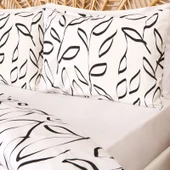Soft Marg Çift Kişilik Nevresim Takımı - Ekru / Siyah - 2