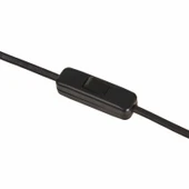 Tasarım Mini Abajur - Siyah Ayak/Sütlü Kahverengi Başlık - 3