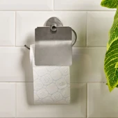 Lüx Geniş Kapaklı Kağıtlık - Krom - 13x5x12,3 cm - 1