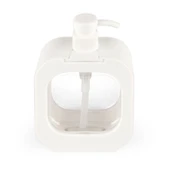 Şeffaf Sıvı Sabunluk - Beyaz - 16 cm - 3