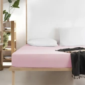 Soft Tek Kişilik Lastikli Çarşaf - Pembe - 120x200 cm - 1