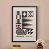 Deco Elements Tablo - Siyah / Beyaz - 50x70 cm - 1