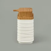 Bath Luna 2'li Sıvı Sabunluk ve Diş Fırçalık Seti - Beyaz - 3