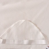 Soft Minik Kapitoneli Tek Kişilik Sıvı Geçirmez Lastikli Alez - Beyaz - 120x200 cm - 3