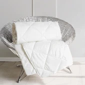 Tek Kişilik Microfiber Yorgan - Beyaz - 155x215 cm - 3
