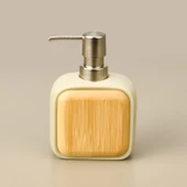 Bath Sau 2'li Banyo Sıvı Sabunluk Seti - Bej / Gri - 3