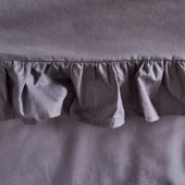 Soft Fırfırlı Çift Kişilik Nevresim Takımı - Antrasit - 3