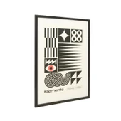 Deco Elements Tablo - Siyah / Beyaz - 50x70 cm - 3