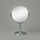 Ayaklı Çift Taraflı Ayna 3x Yakınlaştırma - Gümüş - 21 cm - 1