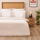 Soft Oxford Yastıklı Tek Kişilik Nevresim Takımı - Beyaz - 1