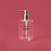 Yuvarlak Borosilikat Cam Sıvı Sabunluk - Şeffaf / Gri - 1