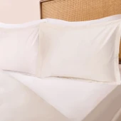 Soft Oxford Yastıklı Çift Kişilik Nevresim Takımı - Beyaz - 2
