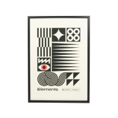 Deco Elements Tablo - Siyah / Beyaz - 50x70 cm - 2