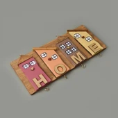 Deco Home Duvar Askısı - Renkli - 35x15 cm - 2