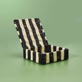 Deco Varese Dekoratif Kutu - Siyah / Krem - 18x18x5 cm - 2