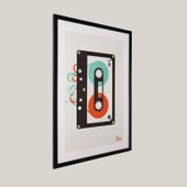 Deco Cinta Tablo - Renkli - 70x50 cm - 2