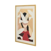 Deco Woman Of Birds Tablo - Renkli - 50x70 cm - 3