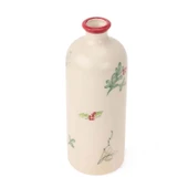 Deco Kokina Vazo - Beyaz / Kırmızı - 21 cm - 2